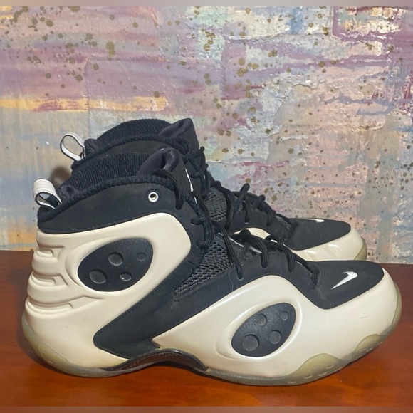 Nike Zoom RookiePearl White Black Penny Hardaway 472688-100 Mens 10.5